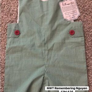 Remember Nguyen Green Checkered Kids Bodysuit